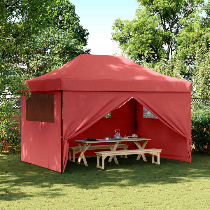 Partytält Vinröd 279 X 410 X 315 Cm Oxford Tyg