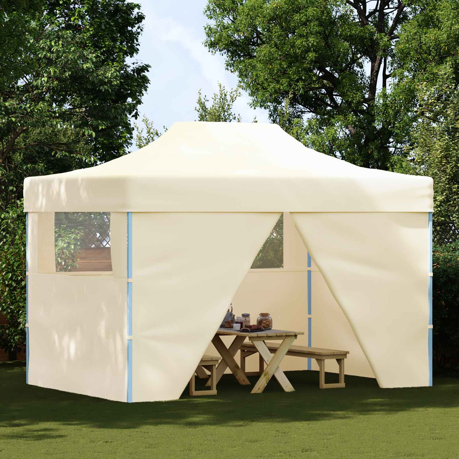 Partytält Kräm 291 X 431 X 315 Cm Oxford Tyg