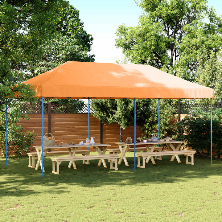 Partytält Orange 292 X 580 X 315 Cm Oxford Tyg