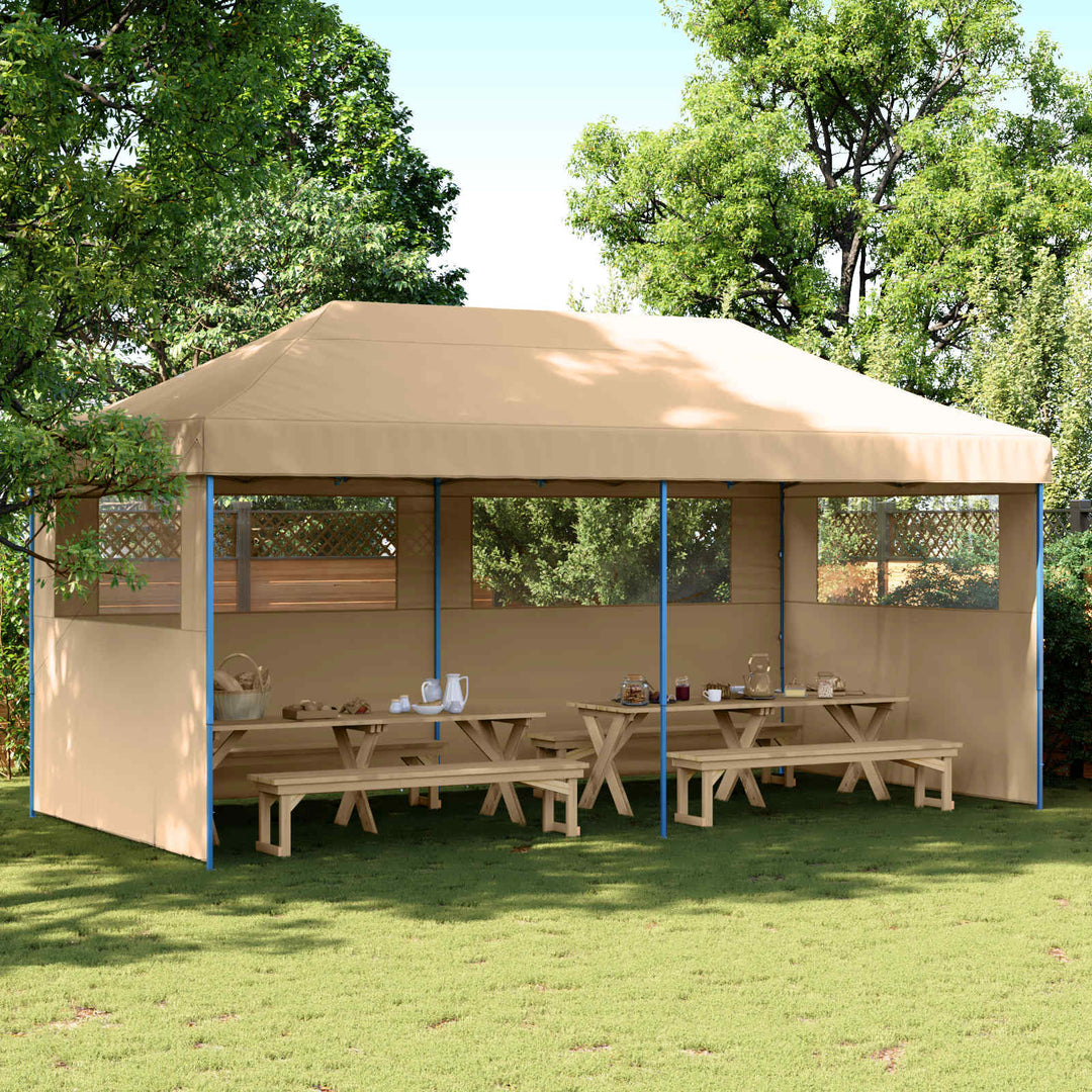 Partytält Beige 292 X 580 X 315 Cm Oxford Tyg