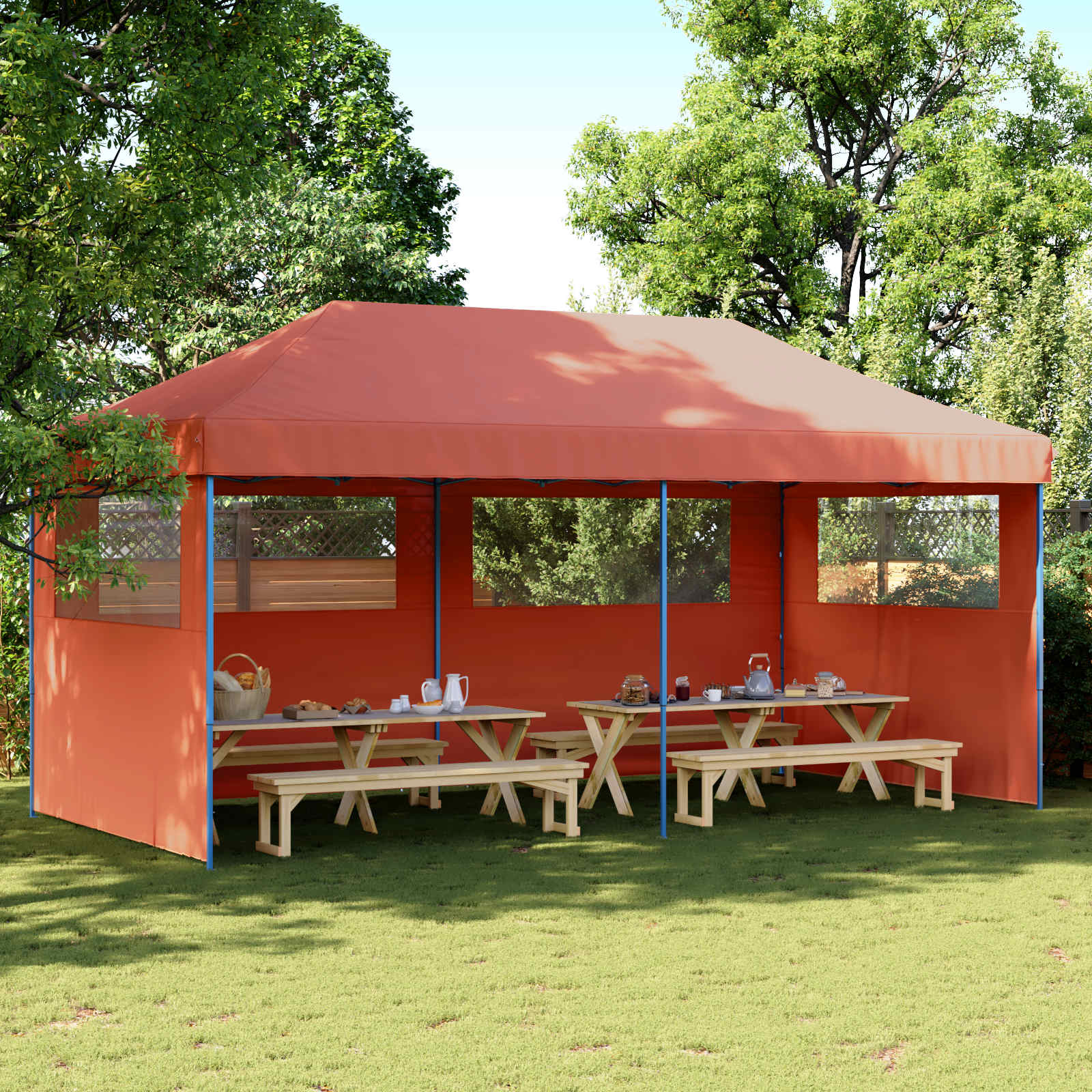 Partytält Terracotta 292 X 580 X 315 Cm Oxford Tyg