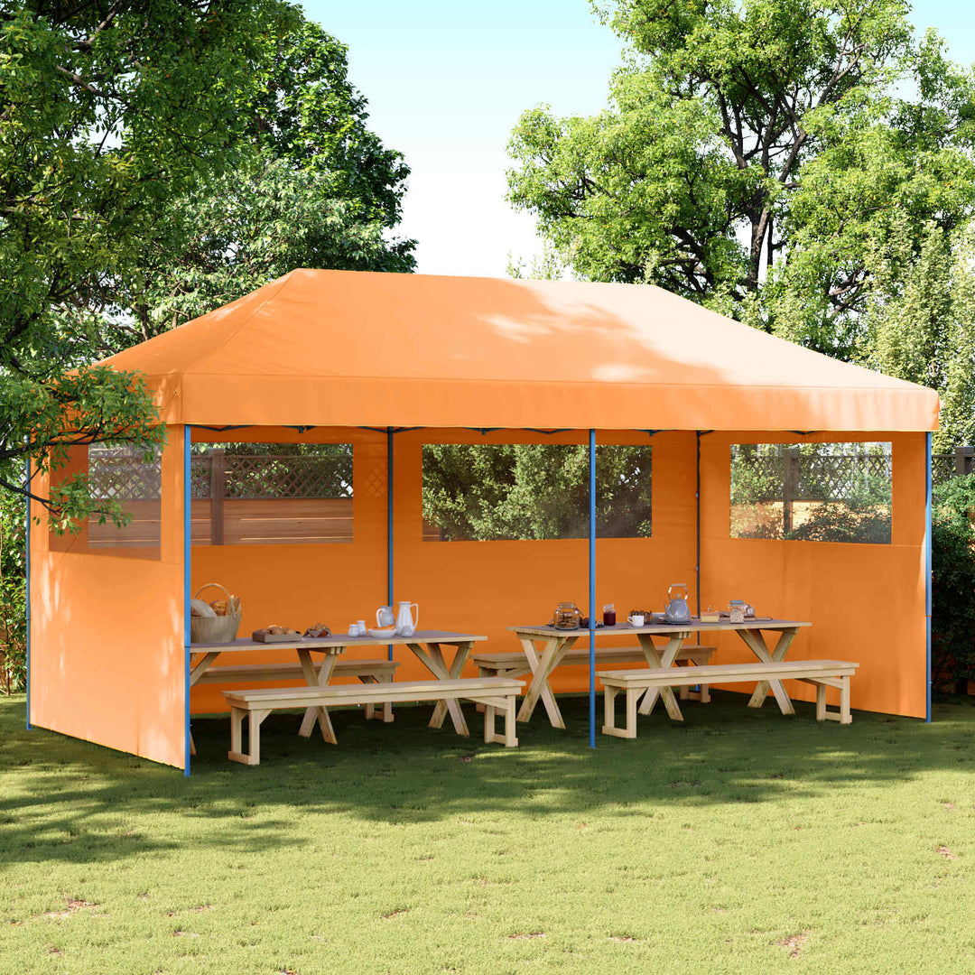 Partytält Orange 292 X 580 X 315 Cm Oxford Tyg