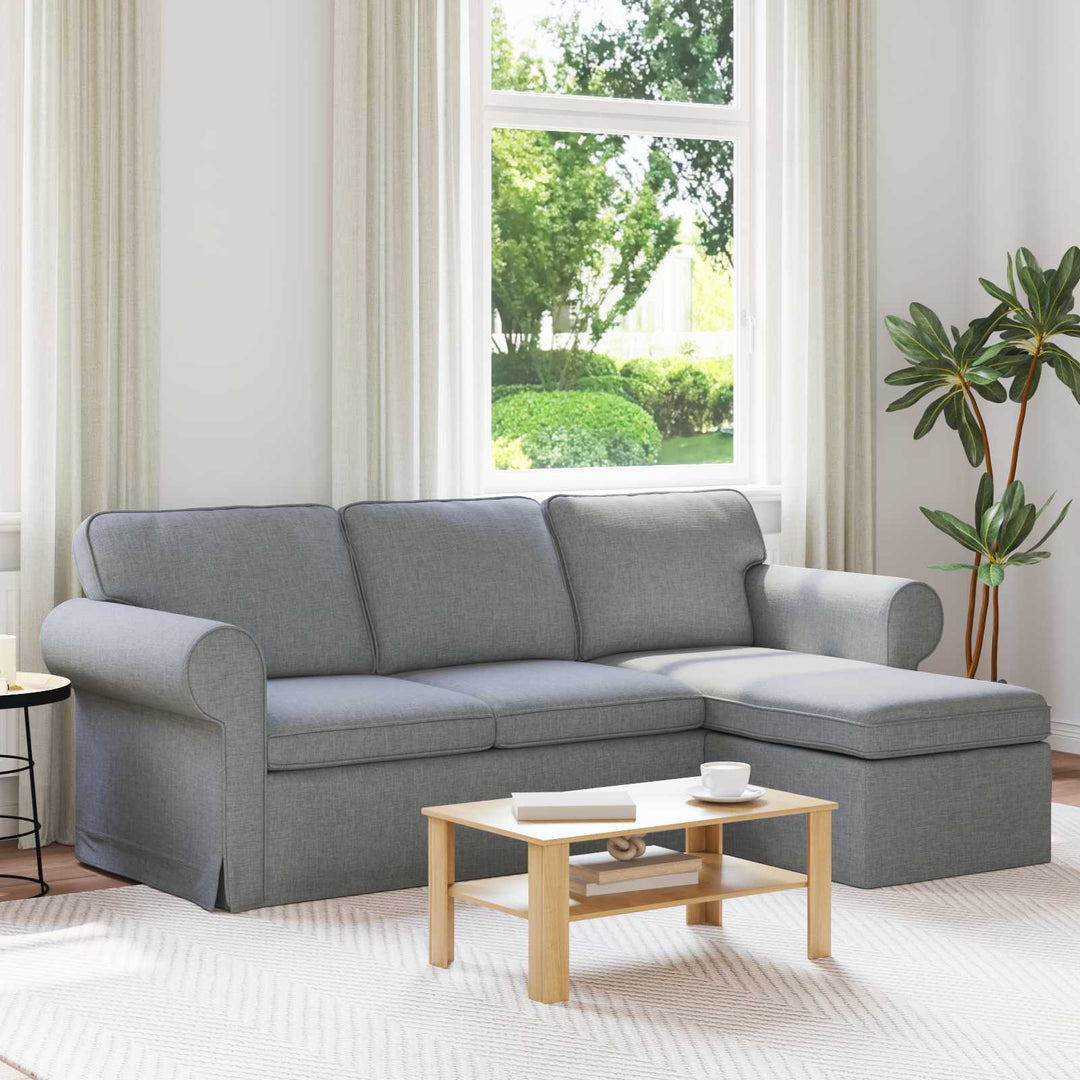 Soffa 215 X 138 X 80 Cm Tyg