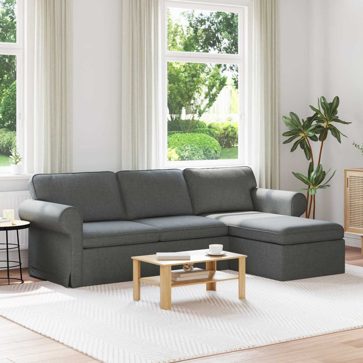 Soffa 215 X 138 X 80 Cm Tyg