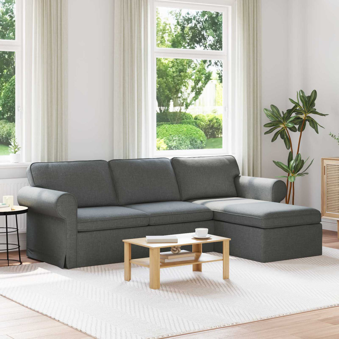 Soffa 215 X 138 X 80 Cm Tyg