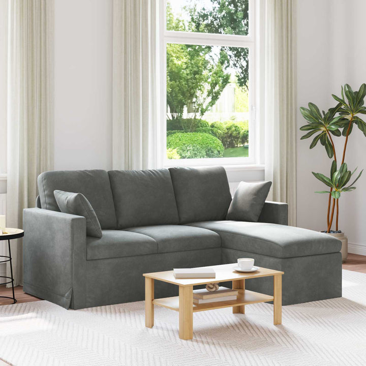 Soffa 228 X 134 X 80 Cm Sammet