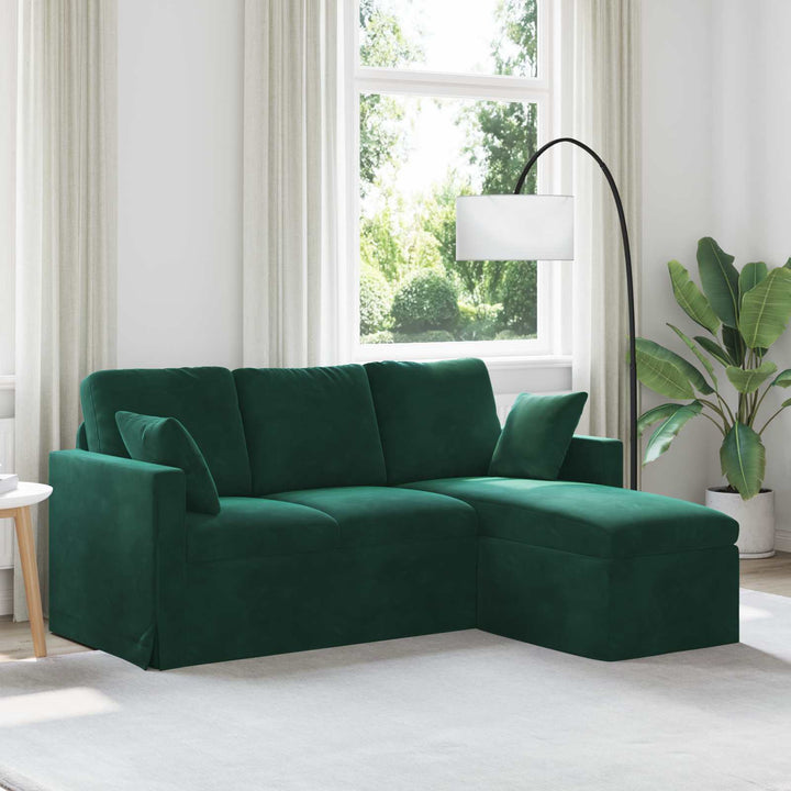 Soffa 228 X 134 X 80 Cm Sammet