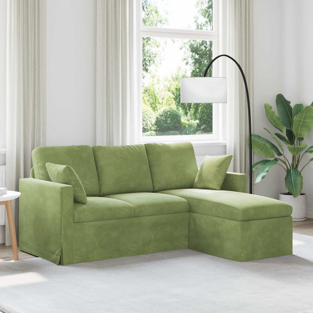 Soffa 228 X 134 X 80 Cm Sammet