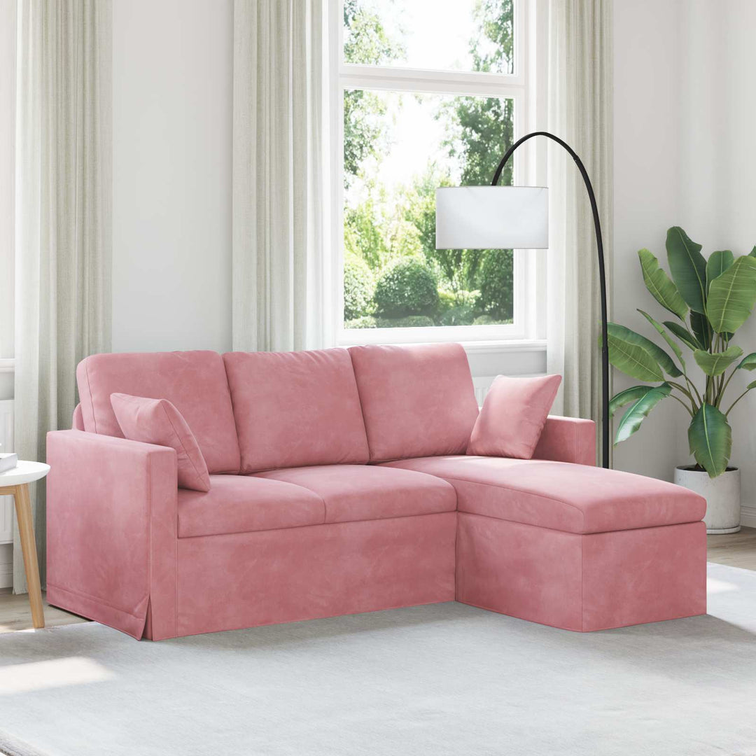 Soffa 228 X 134 X 80 Cm Sammet