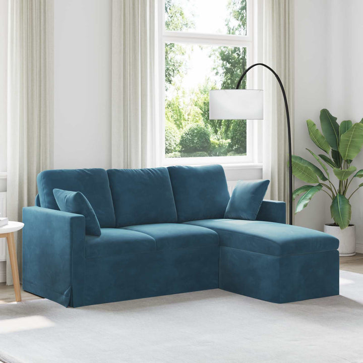 Soffa 228 X 134 X 80 Cm Sammet
