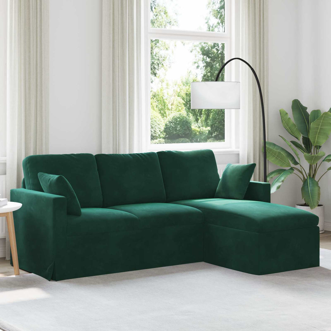 Soffa 228 X 134 X 80 Cm Sammet