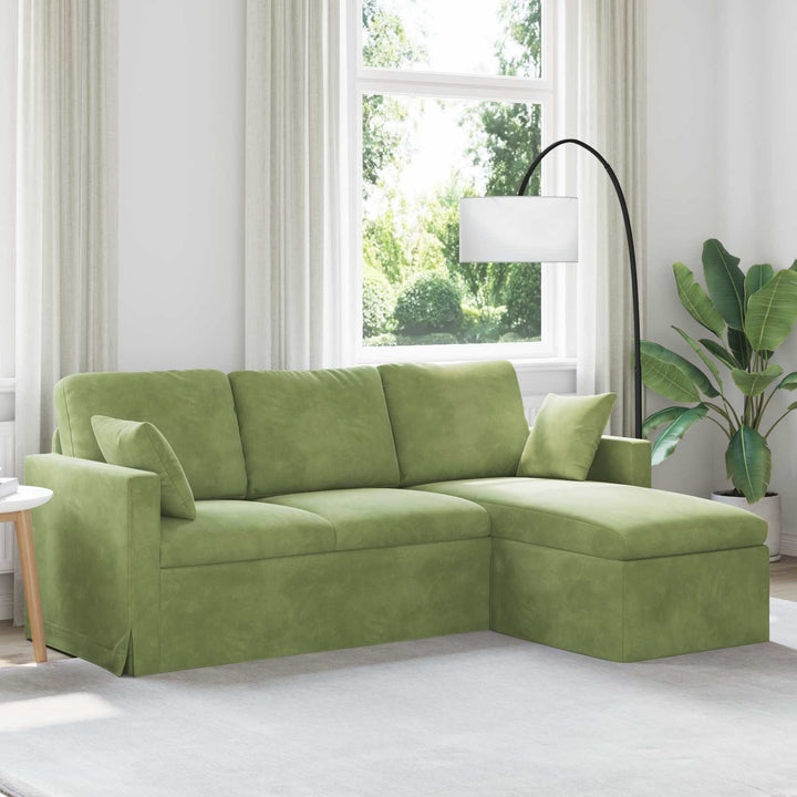Soffa 228 X 134 X 80 Cm Sammet