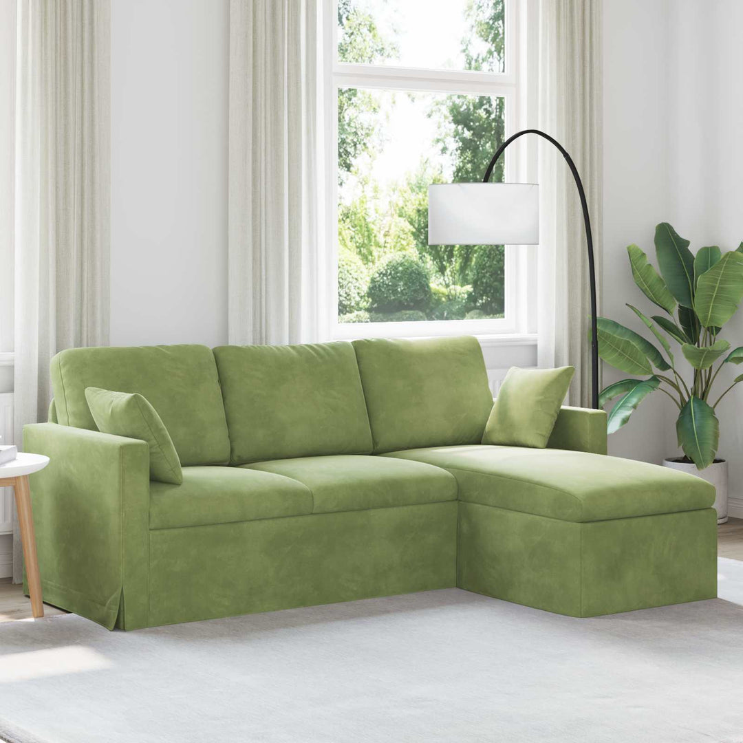 Soffa 228 X 134 X 80 Cm Sammet