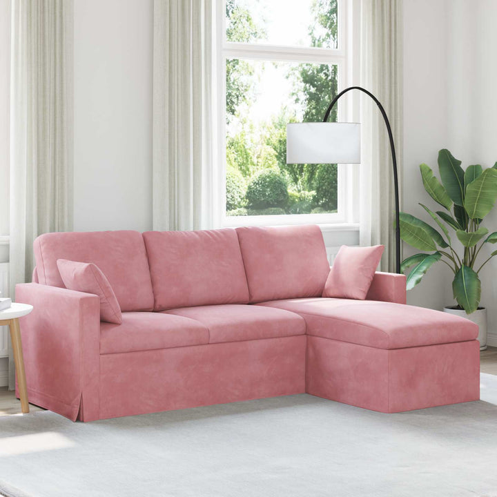 Soffa 228 X 134 X 80 Cm Sammet