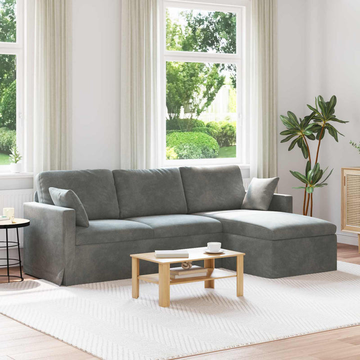 Soffa 228 X 134 X 80 Cm Sammet