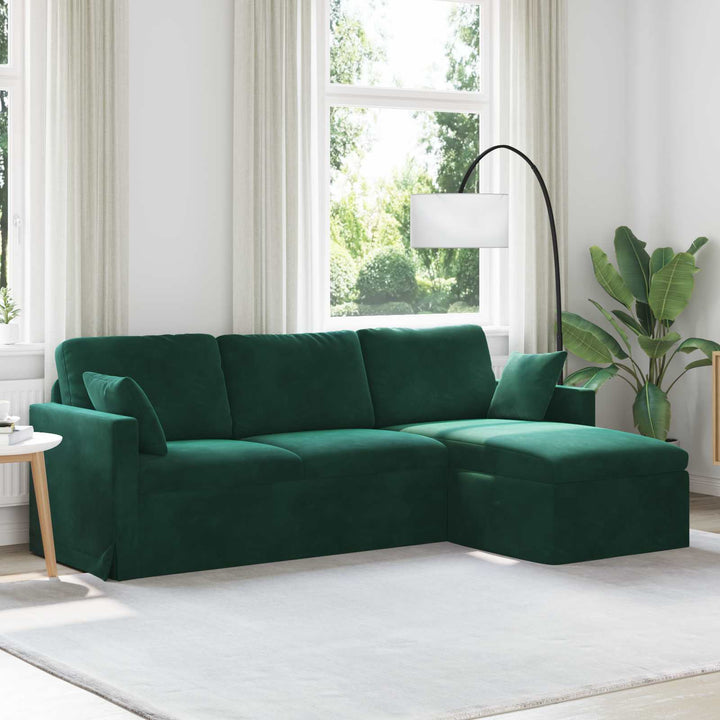 Soffa 228 X 134 X 80 Cm Sammet