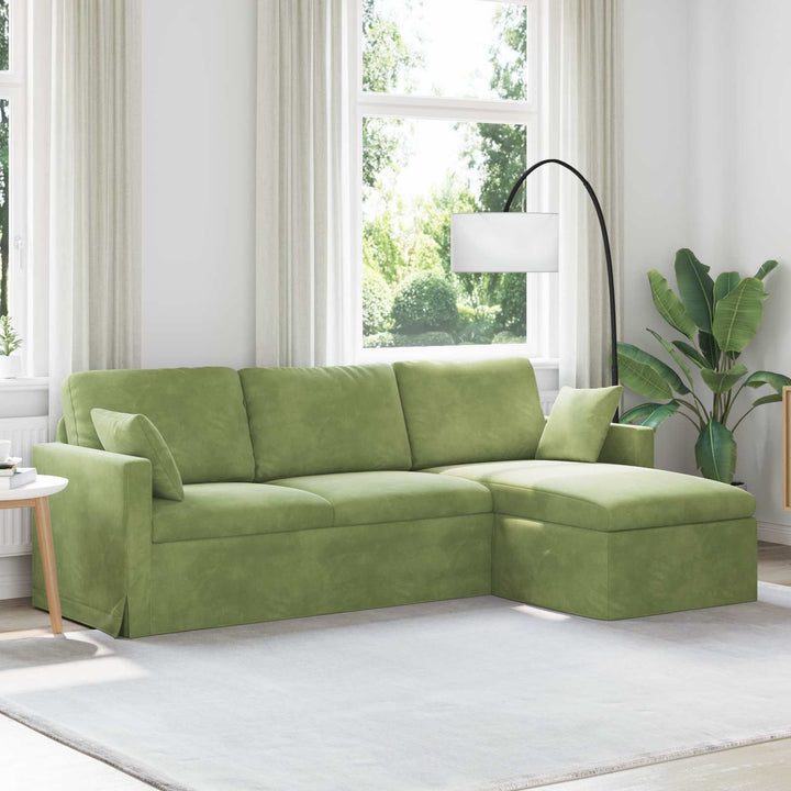 Soffa 228 X 134 X 80 Cm Sammet