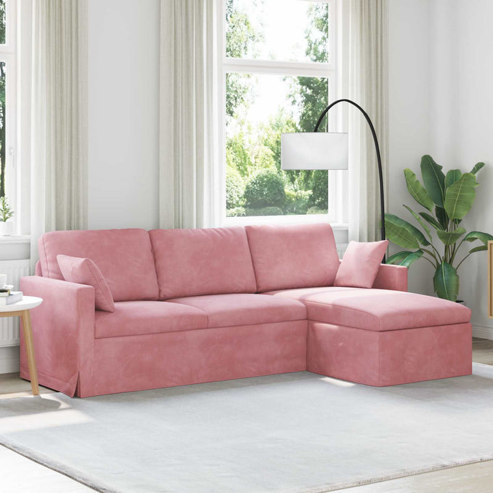 Soffa 228 X 134 X 80 Cm Sammet