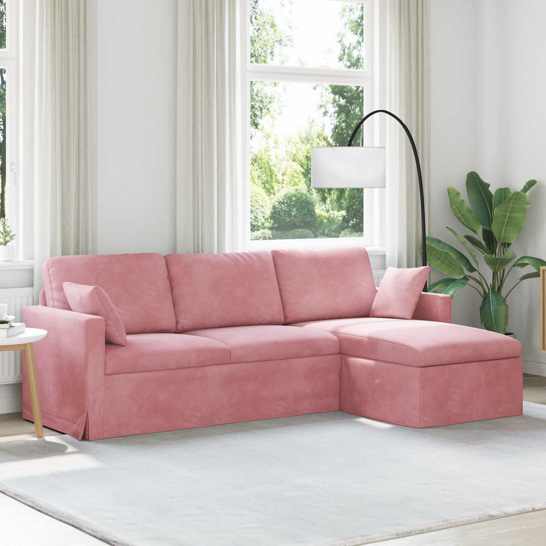 Soffa 228 X 134 X 80 Cm Sammet