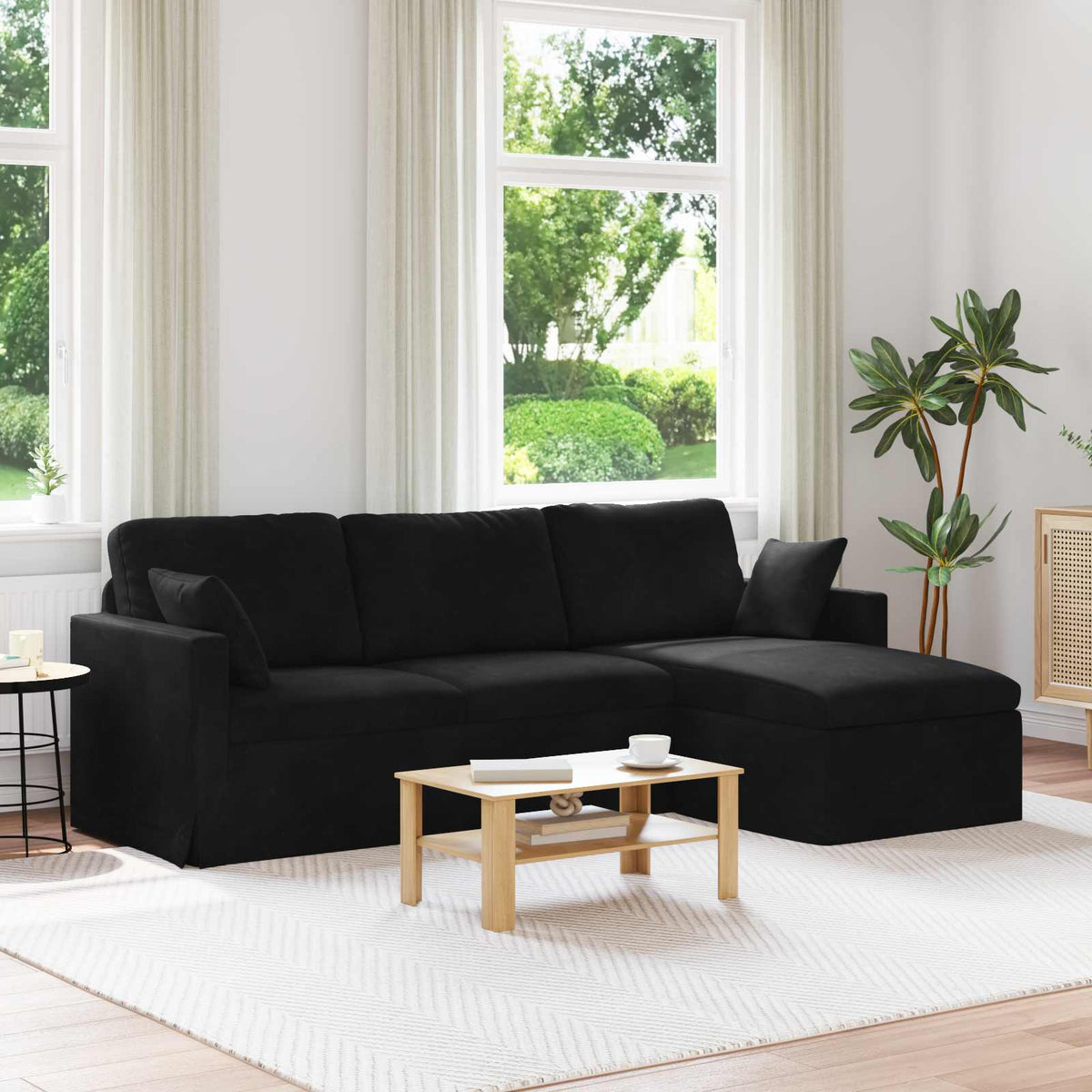 Soffa 228 X 134 X 80 Cm Sammet