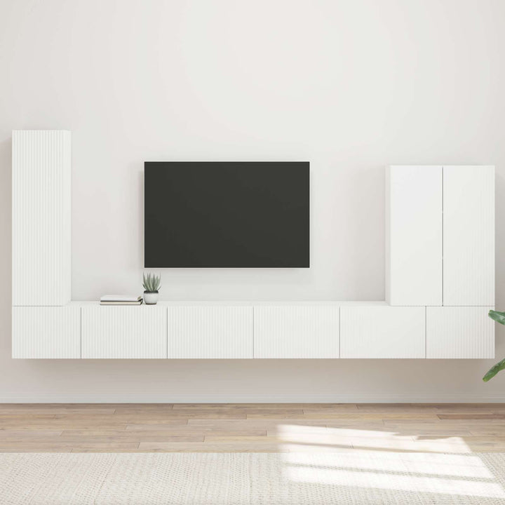 Tv Väggskåp Set 6 St