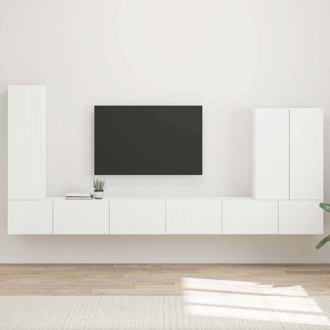 Tv Väggskåp Set 6 St