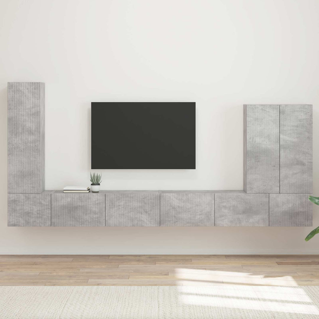 Tv Väggskåp Set 6 St