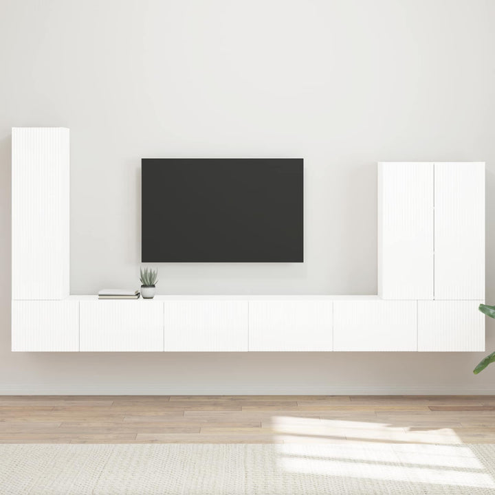 Tv Väggskåp Set 6 St