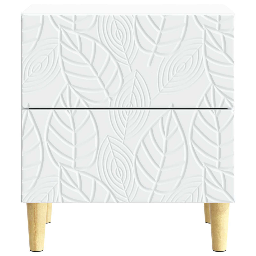 Sängbord Vit 43 X 34,5 X 48 Cm Konstruerat Trä