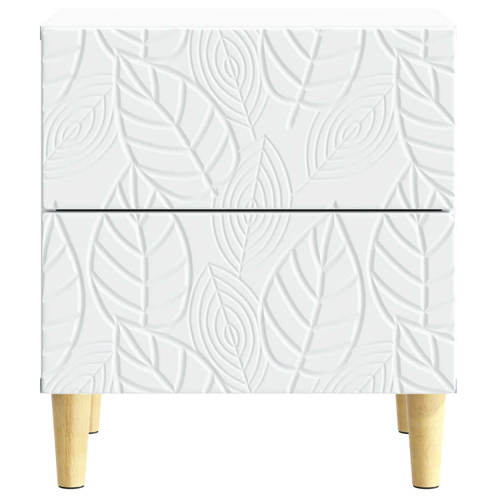 Sängbord Vit 43 X 34,5 X 48 Cm Konstruerat Trä