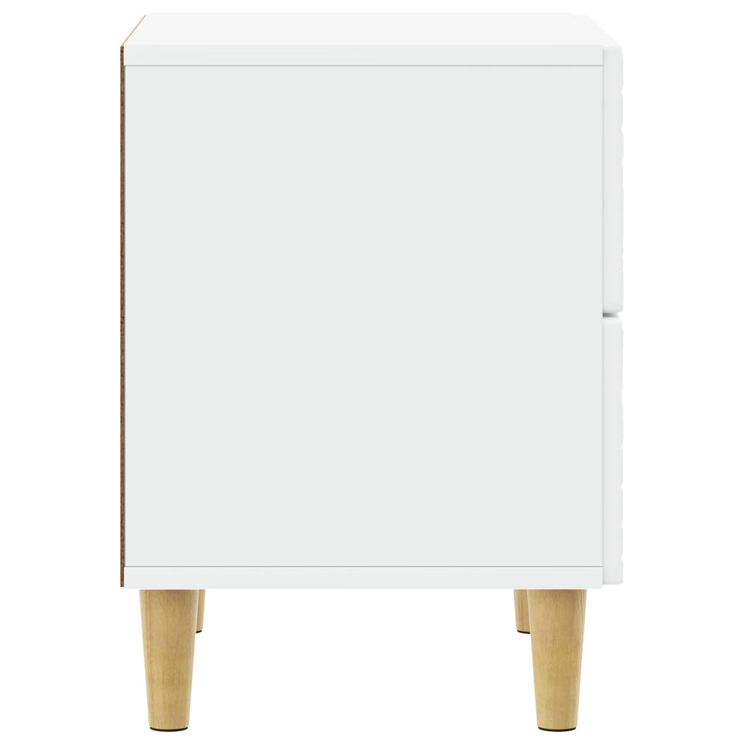 Sängbord Vit 43 X 34,5 X 48 Cm Konstruerat Trä