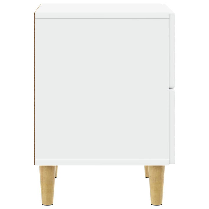 Sängbord Vit 43 X 34,5 X 48 Cm Konstruerat Trä
