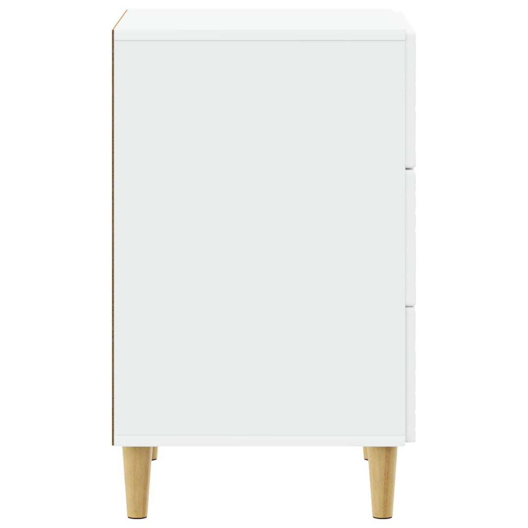 Sängbord Vit 43 X 39,5 X 66,5 Cm Konstruerat Trä