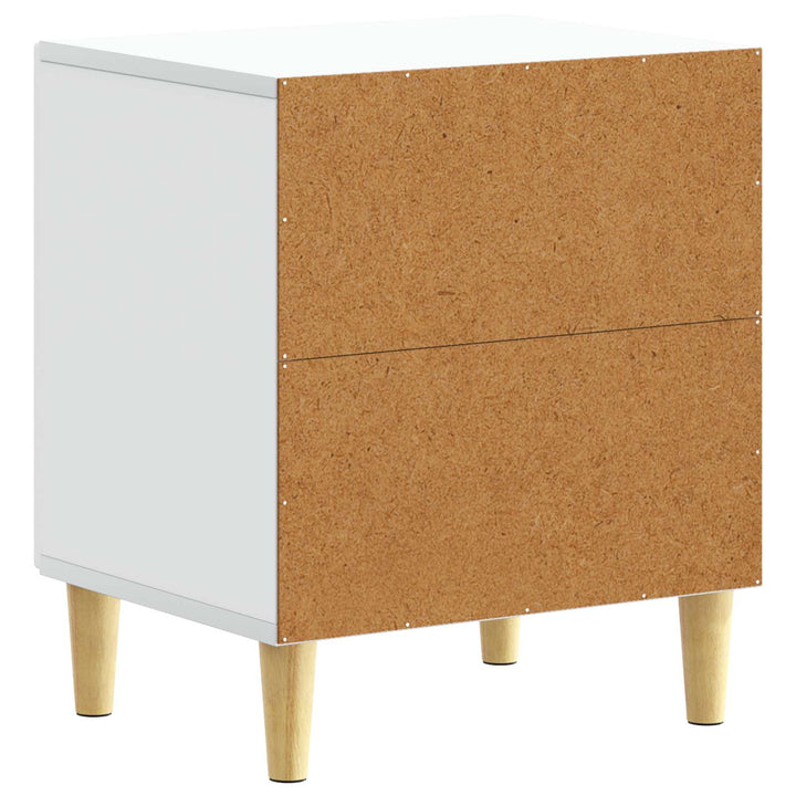 Sängbord Vit 43 X 34,5 X 50 Cm Konstruerat Trä