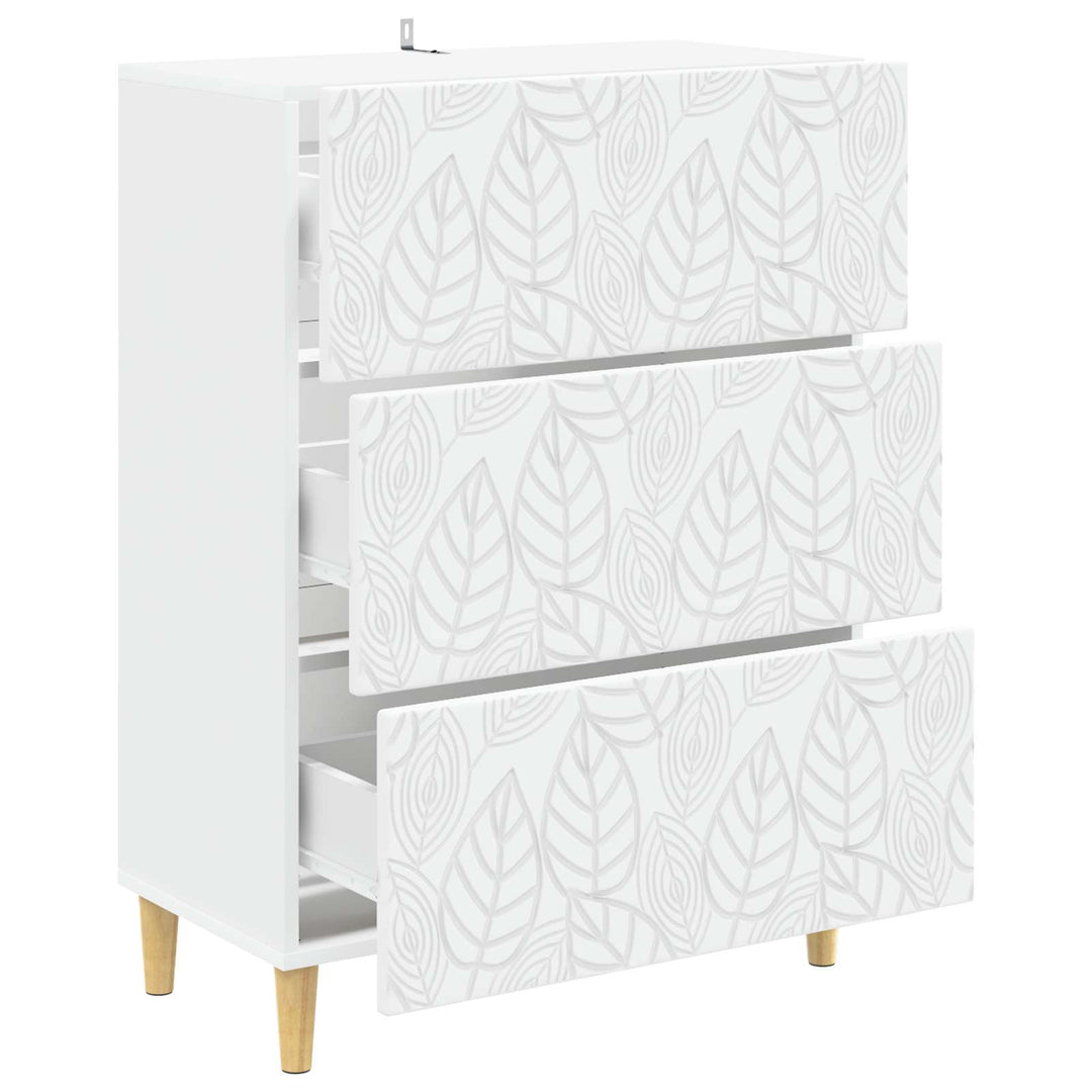 Lådans Skåp Vit 66 X 34,5 X 90 Cm Konstruerat Trä