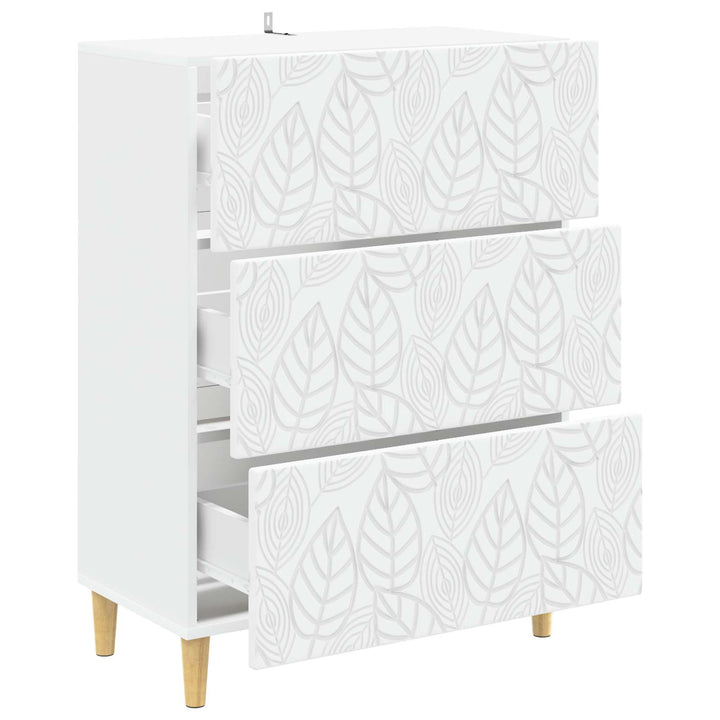 Lådans Skåp Vit 66 X 34,5 X 90 Cm Konstruerat Trä