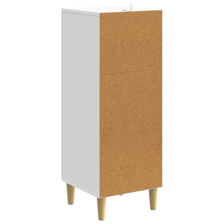 Lådans Skåp Vit 33 X 34,5 X 90 Cm Konstruerat Trä
