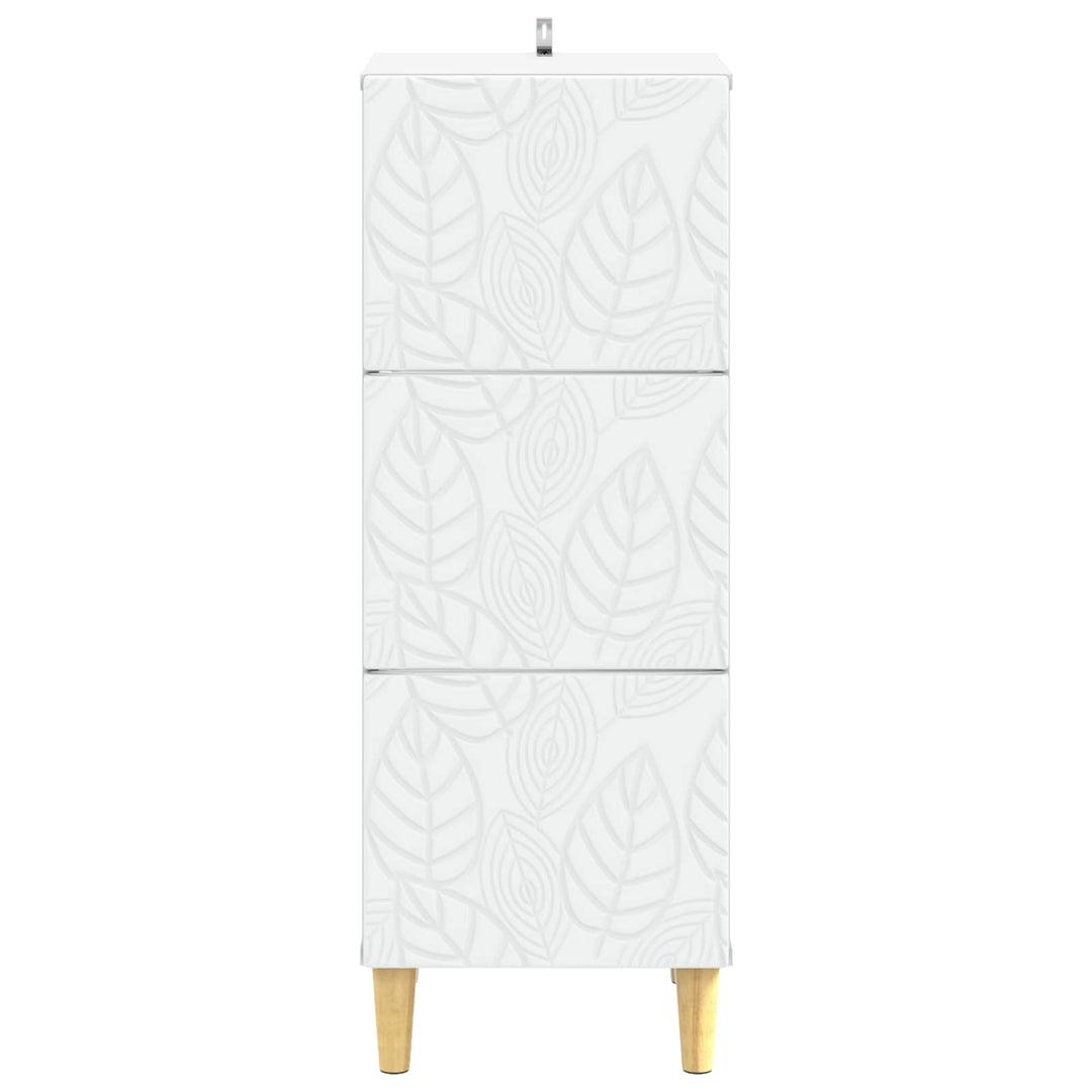 Lådans Skåp Vit 33 X 34,5 X 90 Cm Konstruerat Trä
