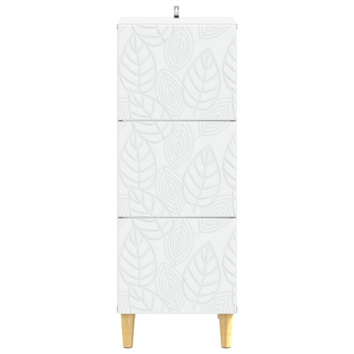 Lådans Skåp Vit 33 X 34,5 X 90 Cm Konstruerat Trä