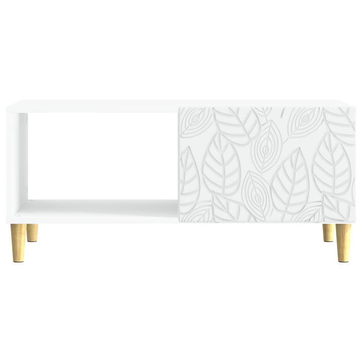 Kaffeebord Vit 90 X 50 X 40 Cm Konstruerat Trä