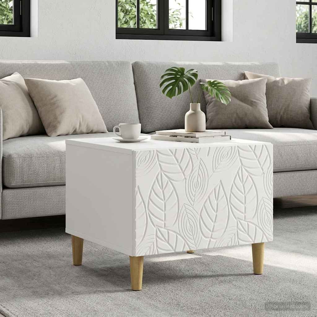 Kaffeebord Vit 50 X 49 X 40 Cm Konstruerat Trä