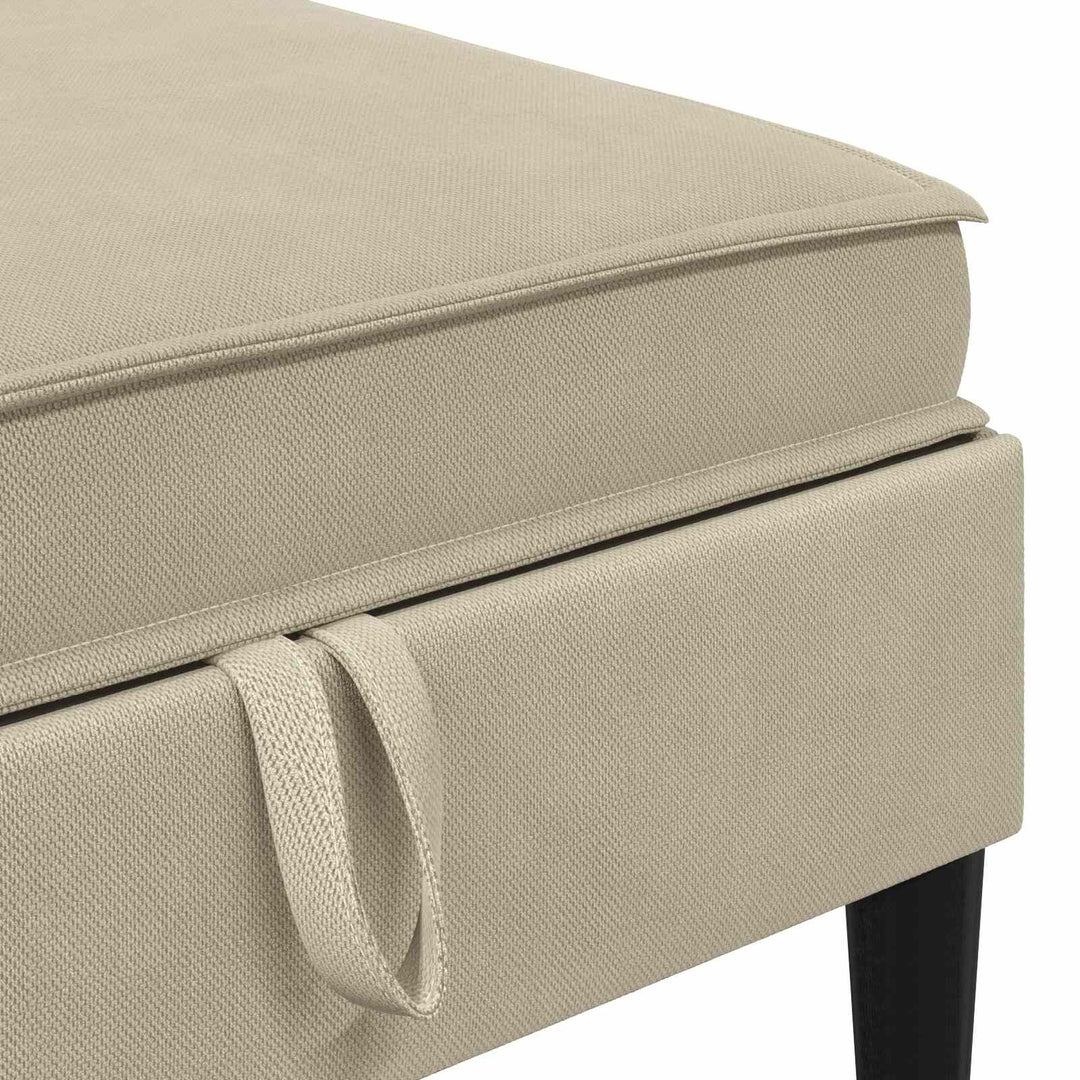 Möbelset För Vardagsrummet 6 Pcs Sand Tyg