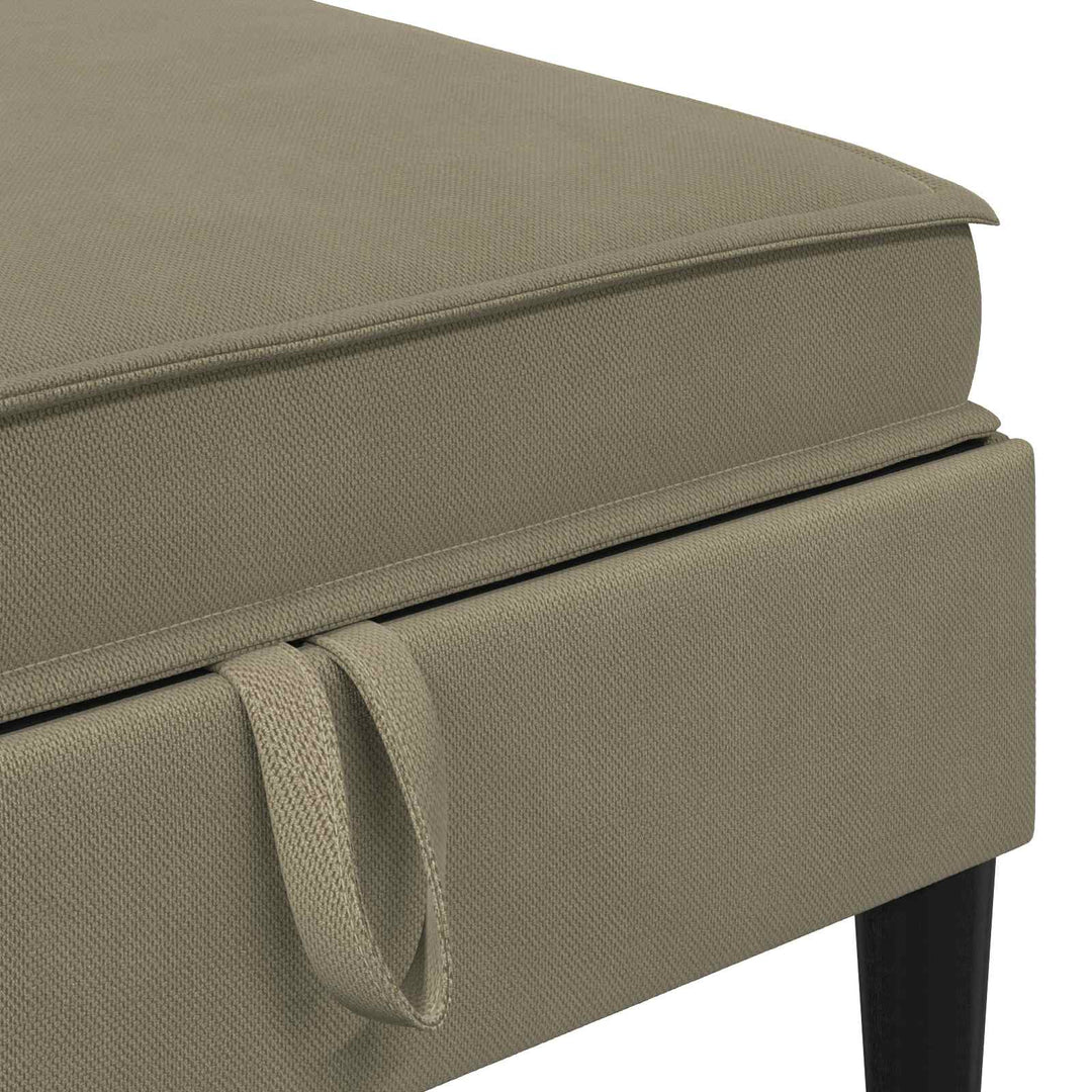 Möbelset För Vardagsrummet 5 Pcs Kaki Tyg