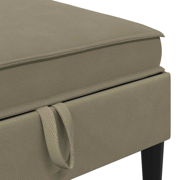 Möbelset För Vardagsrummet 6 Pcs Kaki Tyg