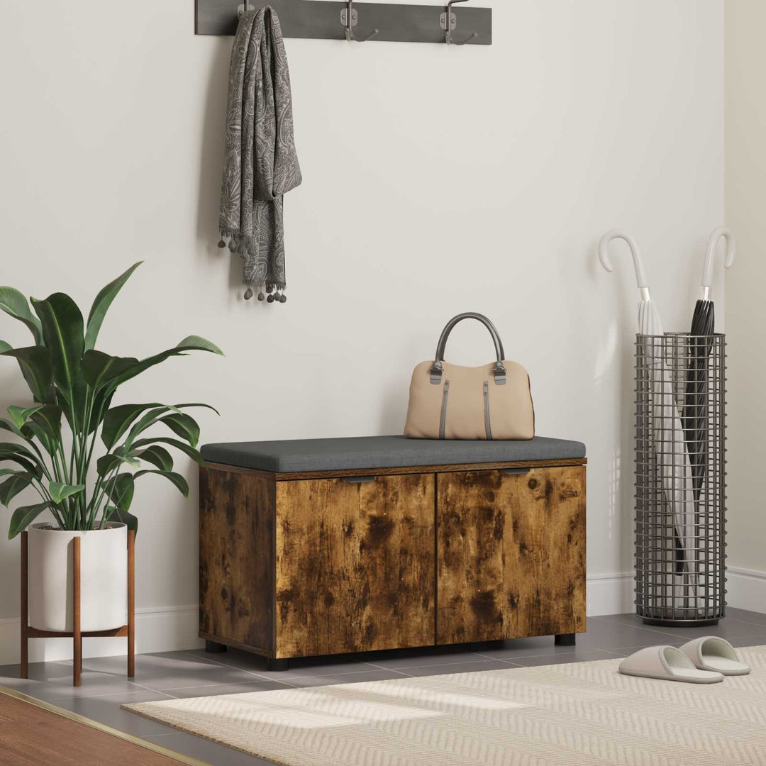Hallbänk 100 X 38 X 46 Cm Konstruerat Trä Och Tyg