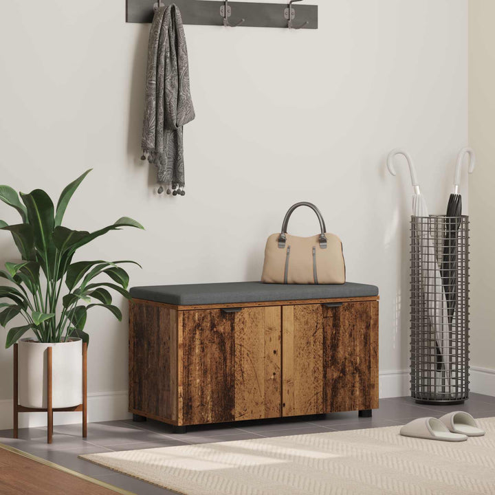 Hallbänk 100 X 38 X 46 Cm Konstruerat Trä Och Tyg
