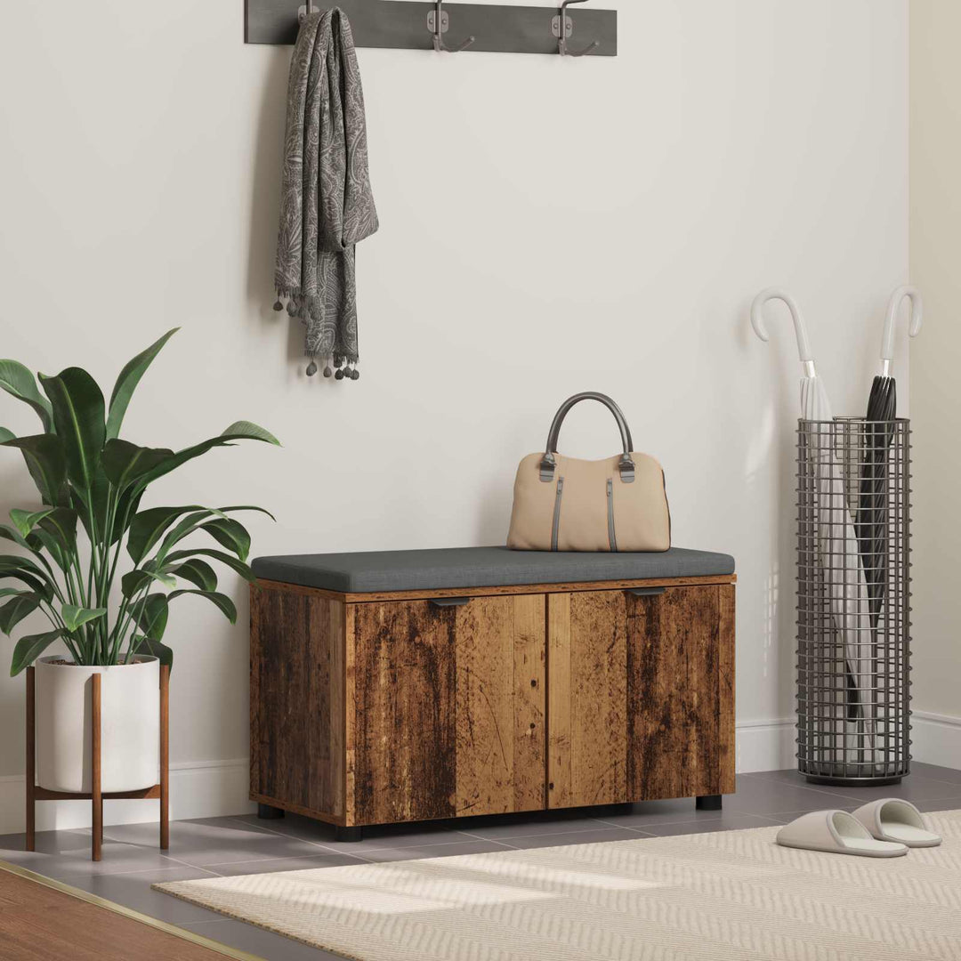 Hallbänk 100 X 38 X 46 Cm Konstruerat Trä Och Tyg