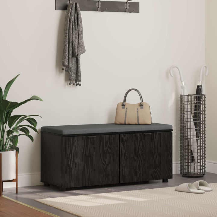 Hallbänk 100 X 38 X 46 Cm Konstruerat Trä Och Tyg