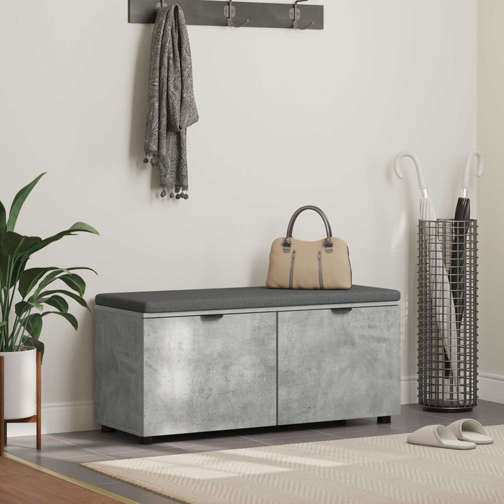 Hallbänk 100 X 38 X 46 Cm Konstruerat Trä Och Tyg