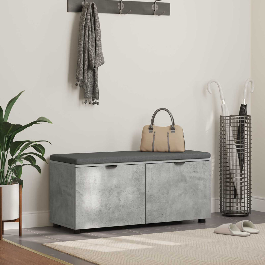 Hallbänk 100 X 38 X 46 Cm Konstruerat Trä Och Tyg